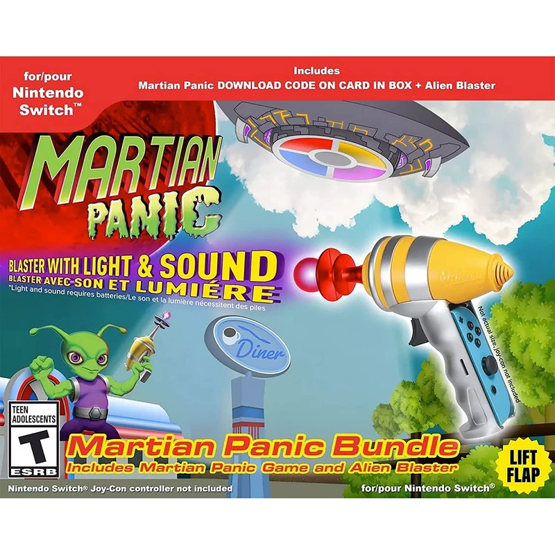 Martian Panic Bundle Game (Code in Box) & Blaster Switch New