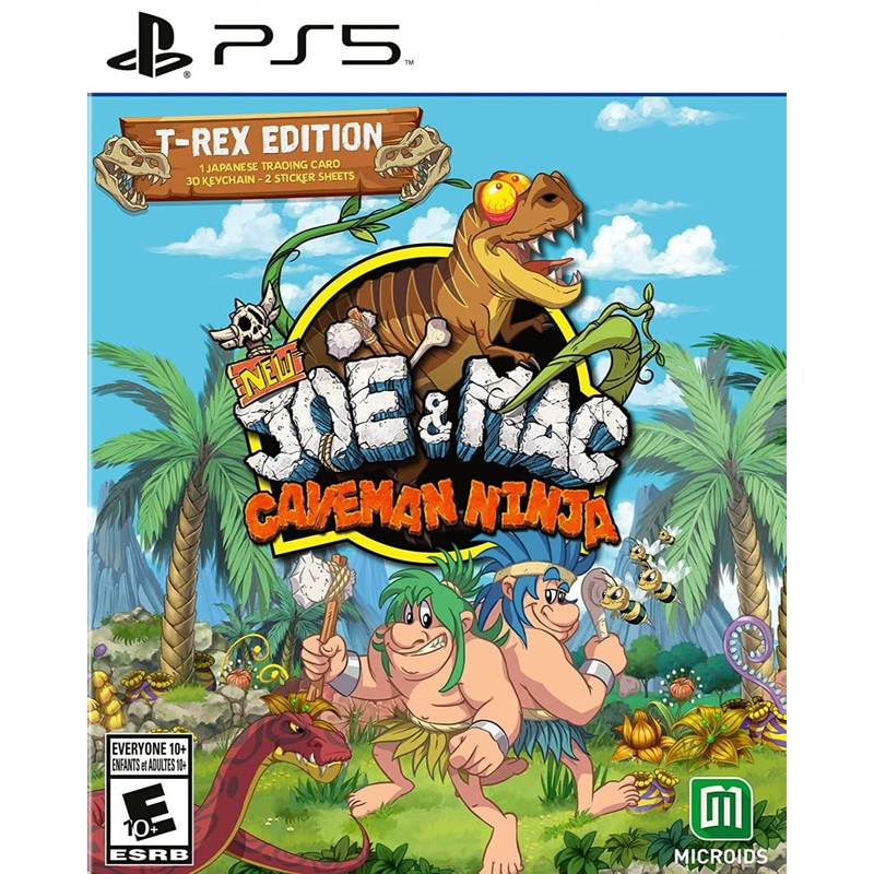 New Joe & Mac Caveman Ninja T-Rex Edition PS5 Used