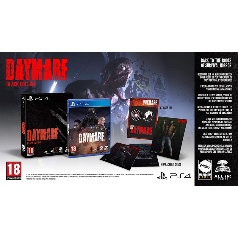Daymare 1998 Black Edition Import PS4 New