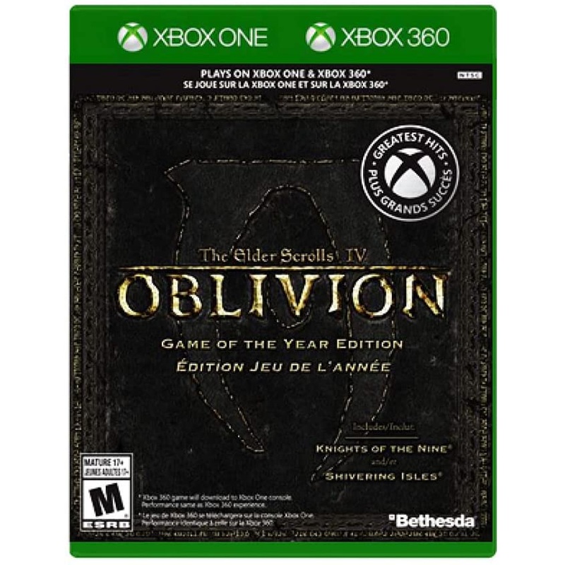 Oblivion Game of the Year Edition Xbox One 360 Used