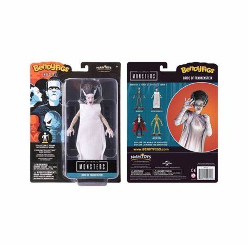 Universal Monsters Bride Of Frankenstein Bendyfig Noble Toys Figure New