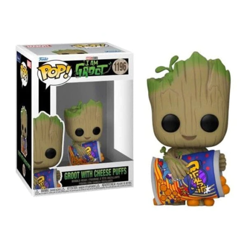 Funko Pop Marvel I am Groot Groot with Cheese Puffs New