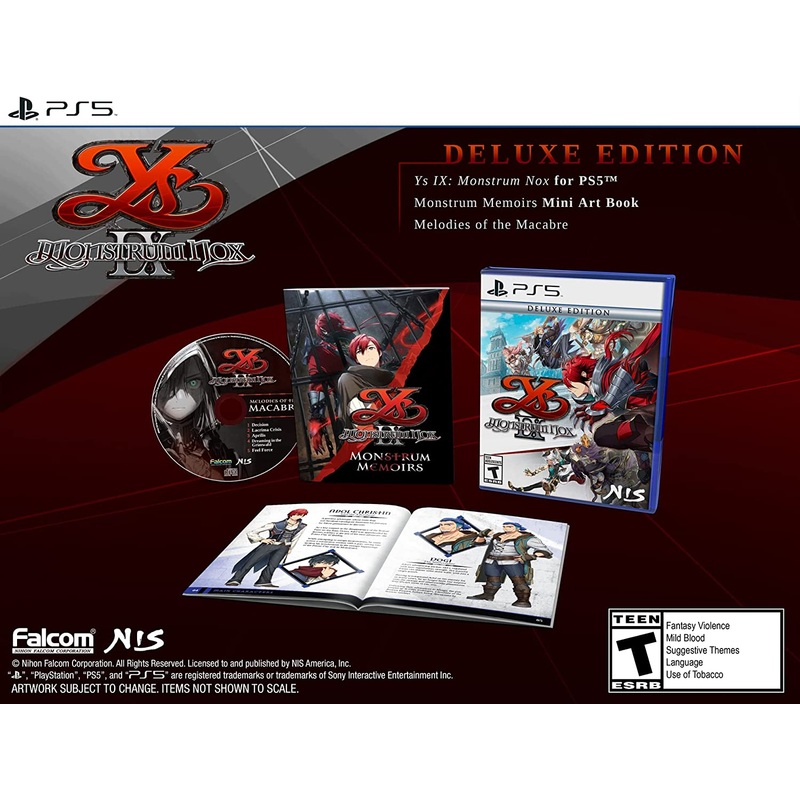 Ys IX Monstrum Nox Deluxe Edition PS5 New