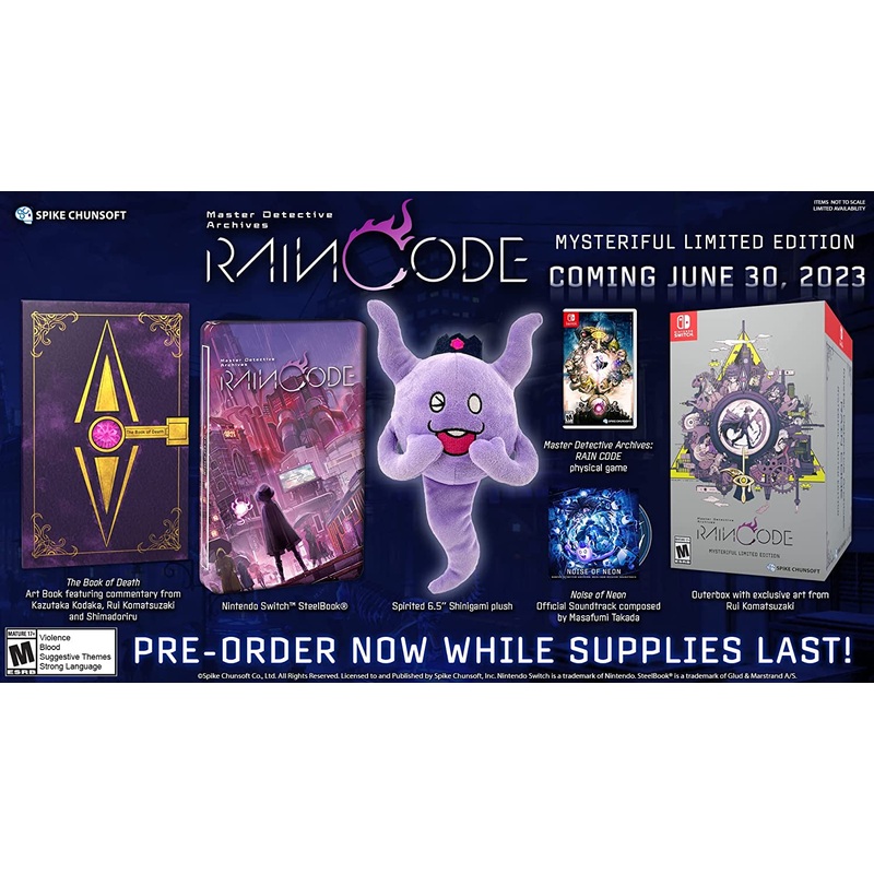 Master Detective Archives Rain Code Mysteriful Edition Switch New