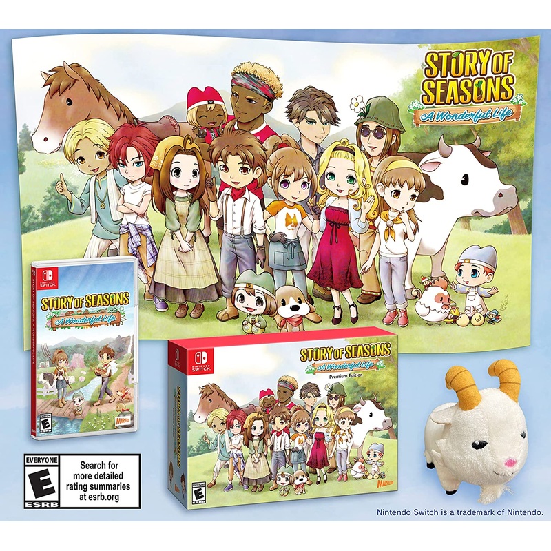 Story Of Seasons A Wonderful Life Premium Edition Switch Used