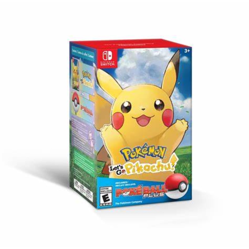 Pokemon Lets Go Pikachu Plus Pokeball Plus Pack Switch New