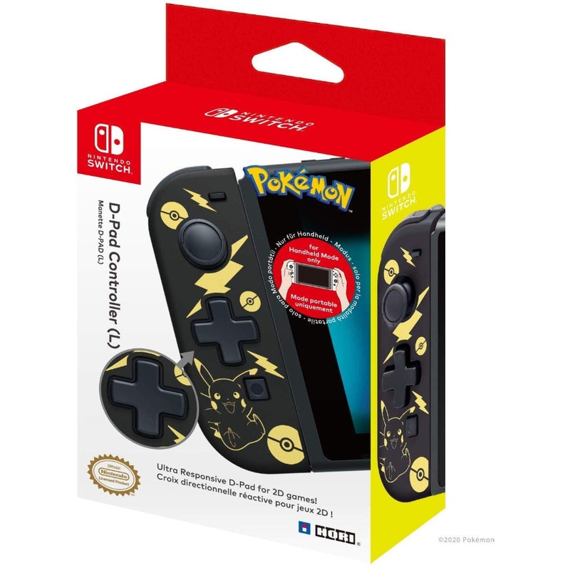 HORI NSW D-Pad Controller (L) Pikachu Black-Gold Edition (NSW-297U)
