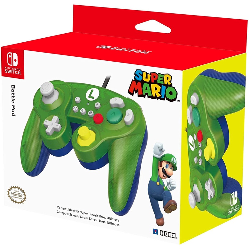 HORI NSW Super Mario Battle Pad Luigi Controller (NSW-136)
