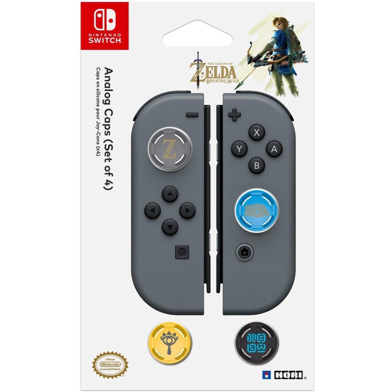 HORI NSW The Legend of Zelda BOTW Edition - Analog Caps Set of 4pcs (NSW-092U)