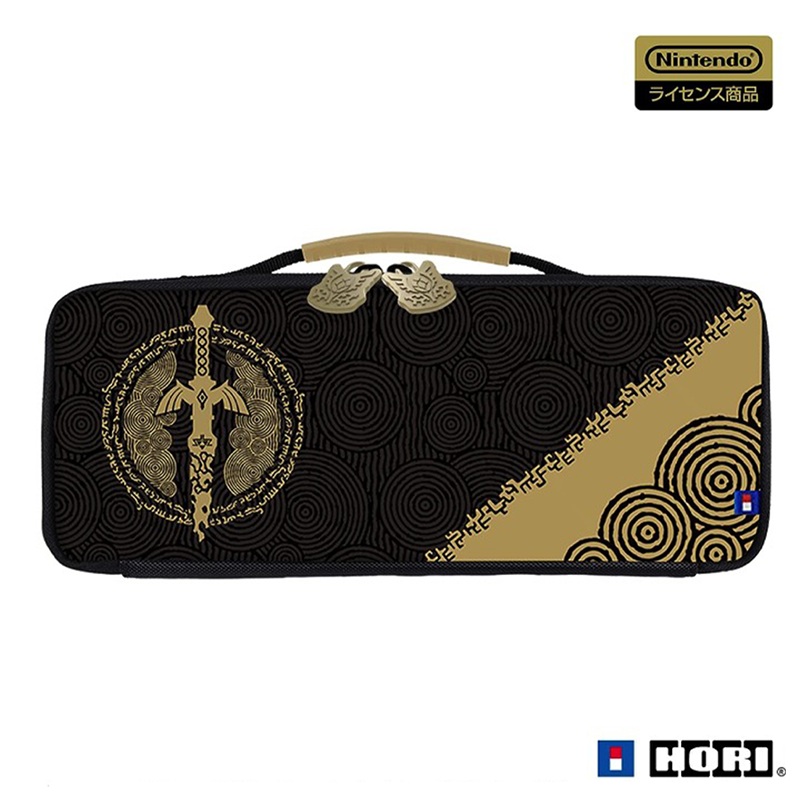 HORI Cargo Pouch Black - The Legend of Zelda: Tears of the Kingdom for Nintendo Switch (NSW-435A)