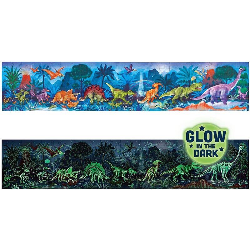 Dinosaurs Glow-in-the-Dark Puzzle 200pc (Hape)