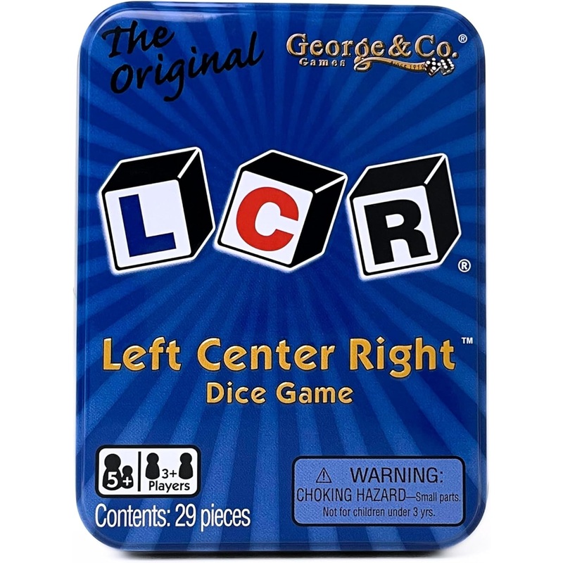 LCR Game tin (Left-Centre-Right)