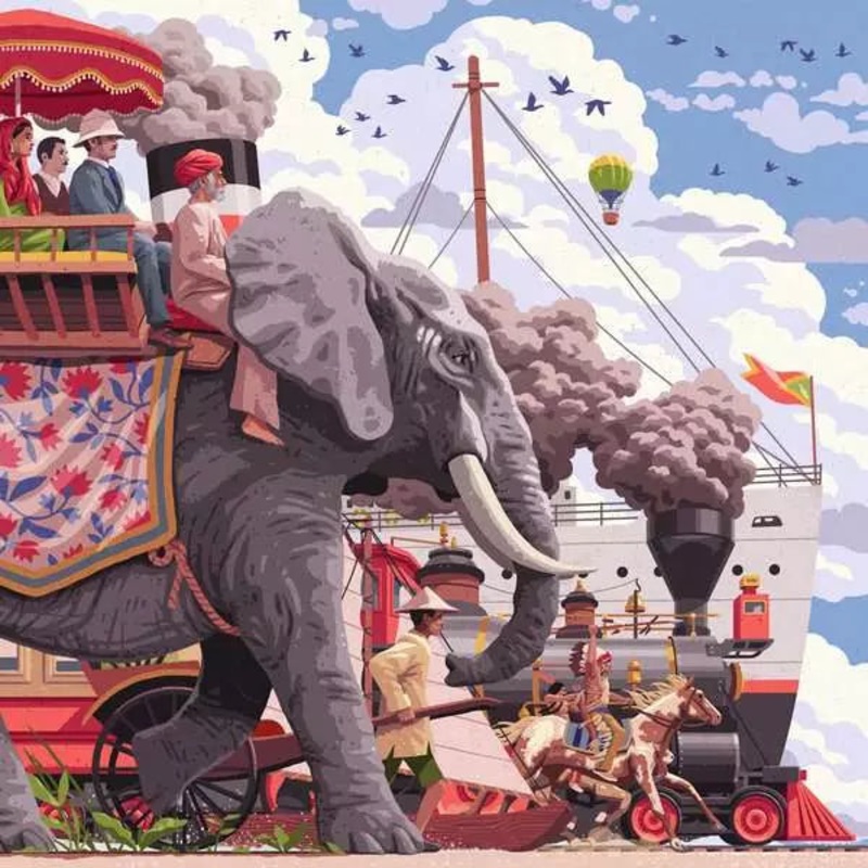 Around the world in 80 Days (750 piece)