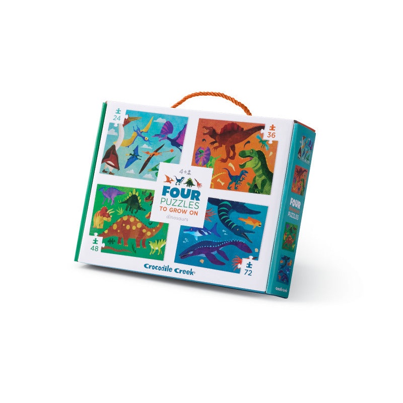Four Puzzles to Grow On: Dinosaurs