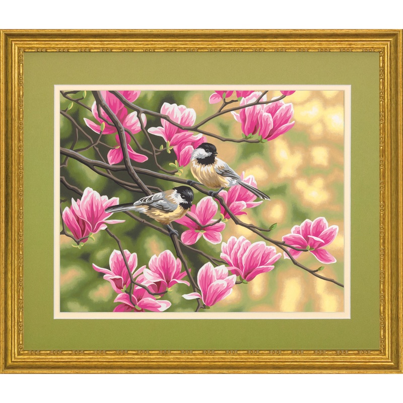 Paintworks PBN Chickadees & Magnolias