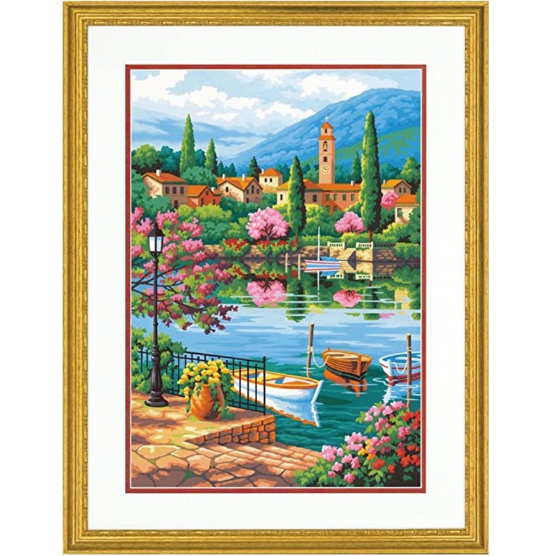 Paintworks PBN Village Lake Afternoon