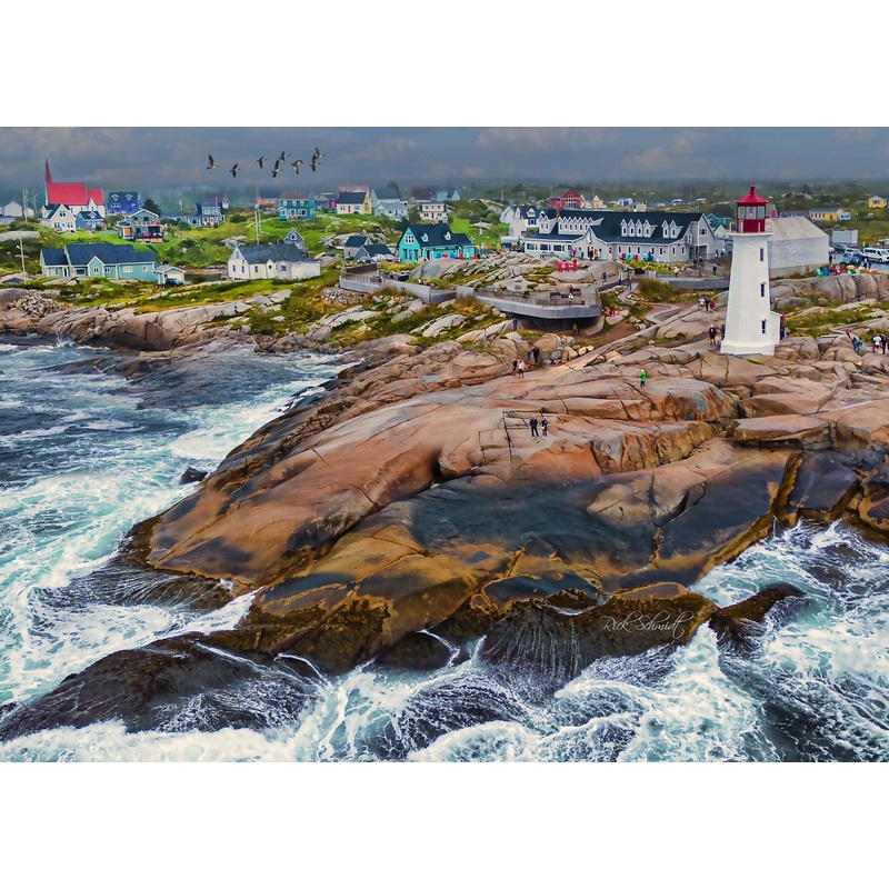 'Peggy's Cove Aerial' by Rick Schmidt (1000 piece)