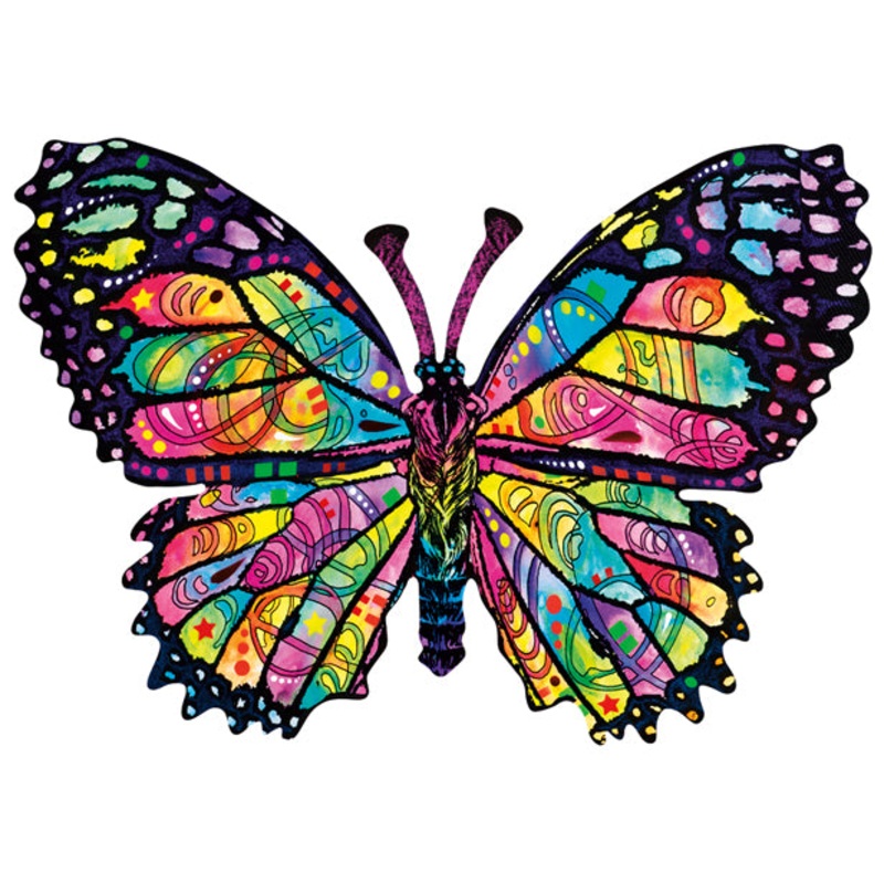 Suns Out 1000 Pc Stained Glass Butterfly (shaped)