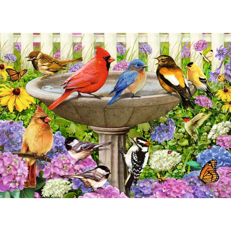At the Birdbath (500 piece LARGE)