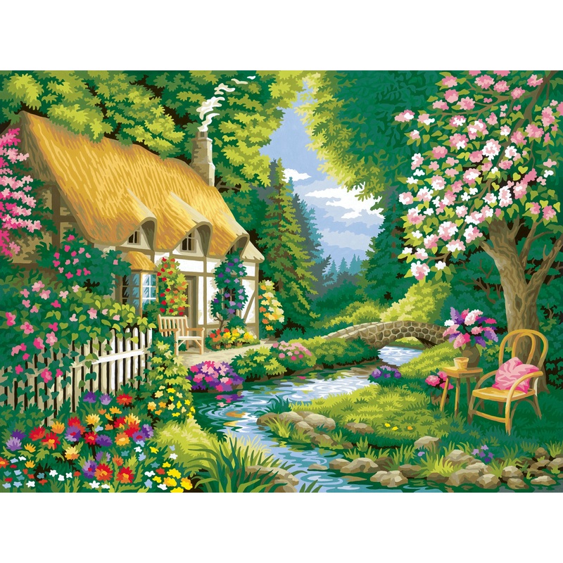 River Cottage (CreArt Painting by Number)