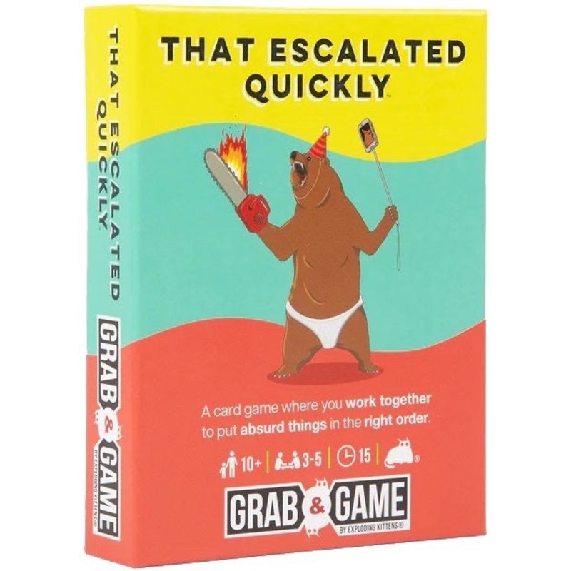 That Escalated Quickly: Grab & Game Edition