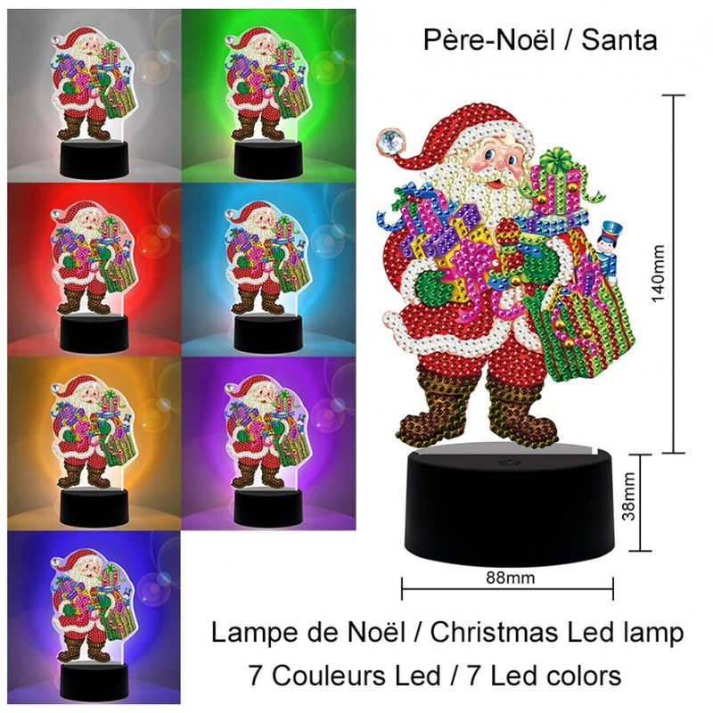 Jacarou Diamond Art - LED Table Lamp (Christmas)