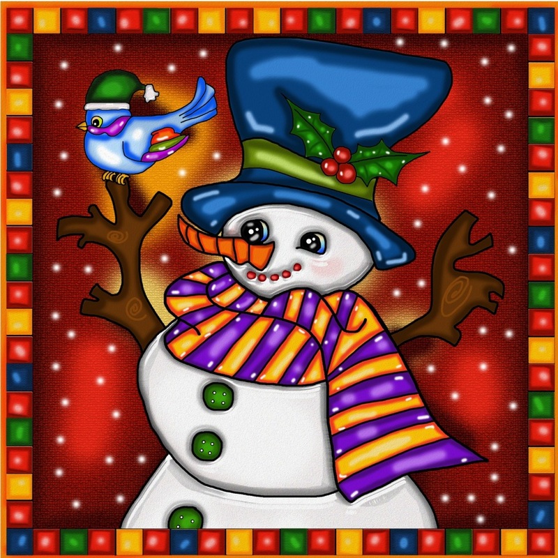 Jacarou Diamond Art - Snowman