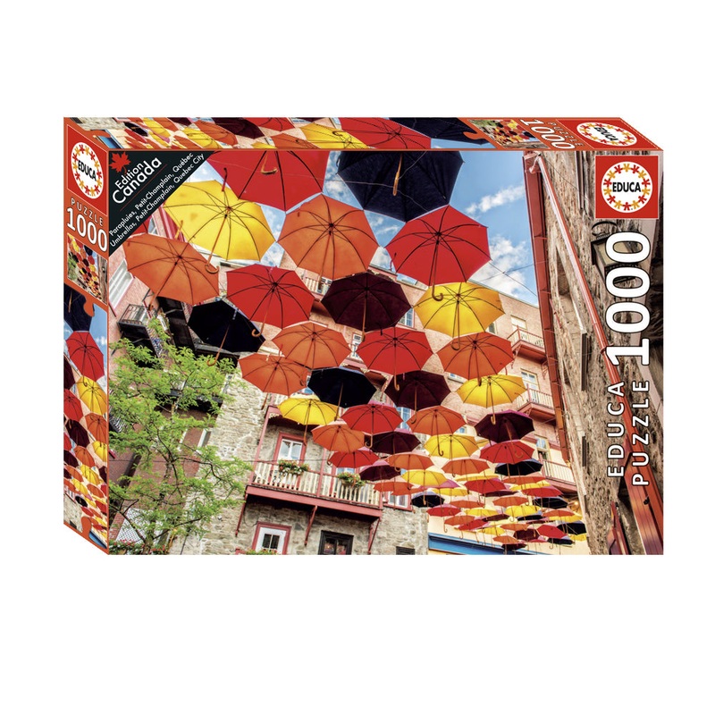 Umbrellas in Petit Champlain Street, Quebec City (1000pc)