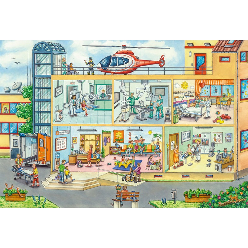 At the Children's Hospital (40pc with stethoscope)