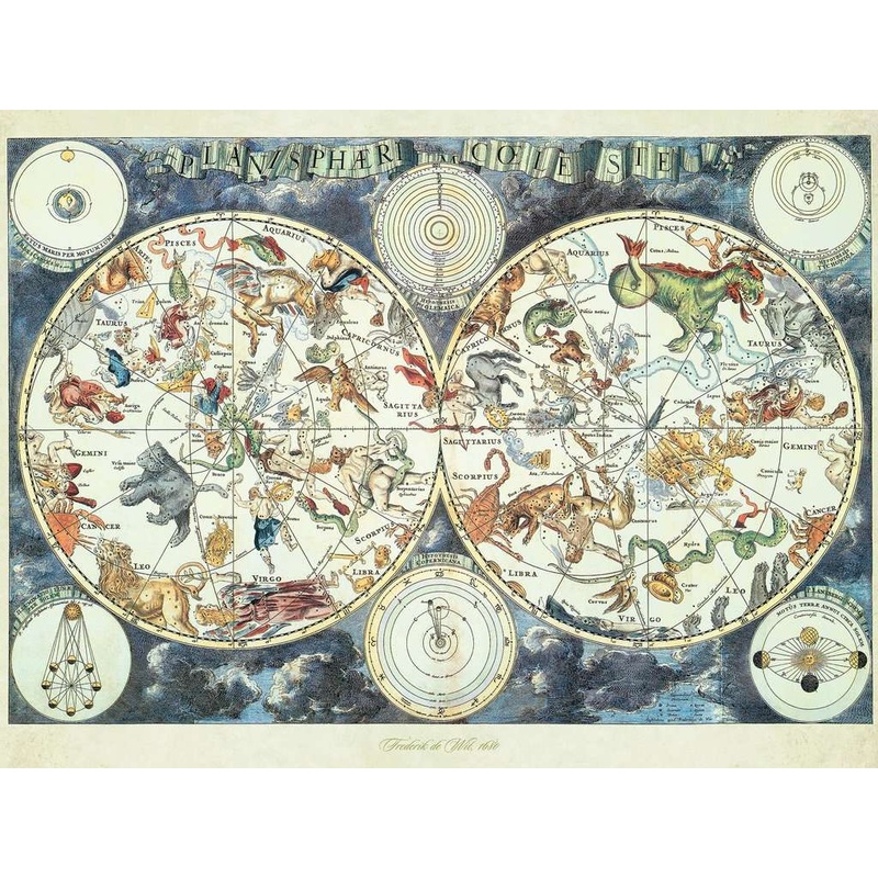 World Map of Fantastic Beasts (1500pc) *