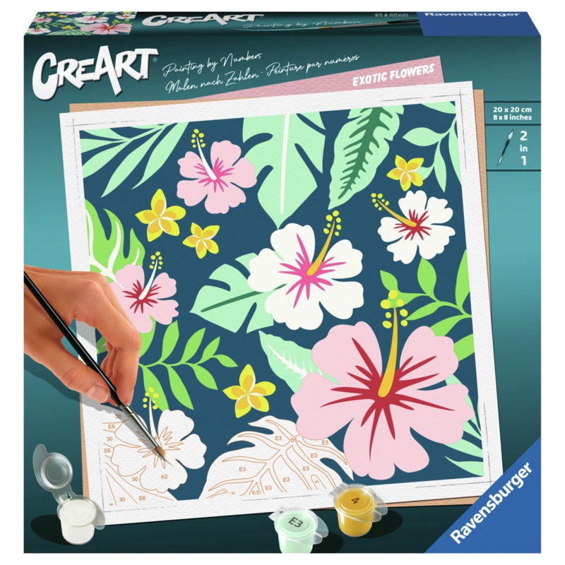 Exotic Flowers (CreArt Painting by Number)