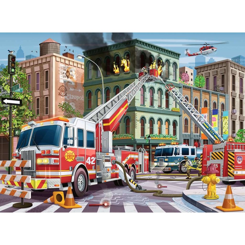 Fire Truck Rescue (100pc XXL)