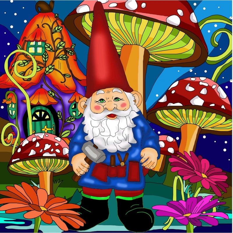 Jacarou Diamond Art - Garden Gnome