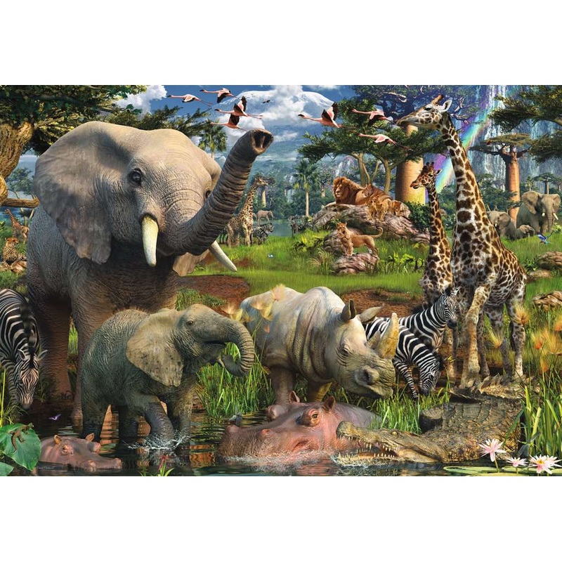 At the Waterhole (18,000 piece)