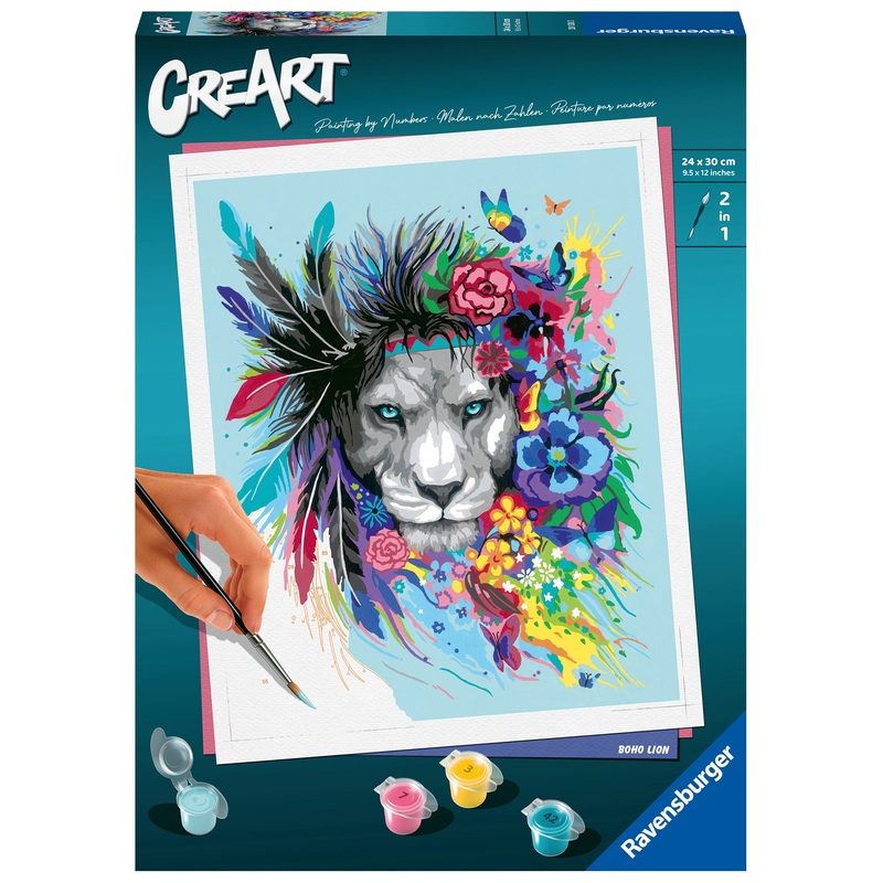 Boho Lion (CreArt Painting by Number)