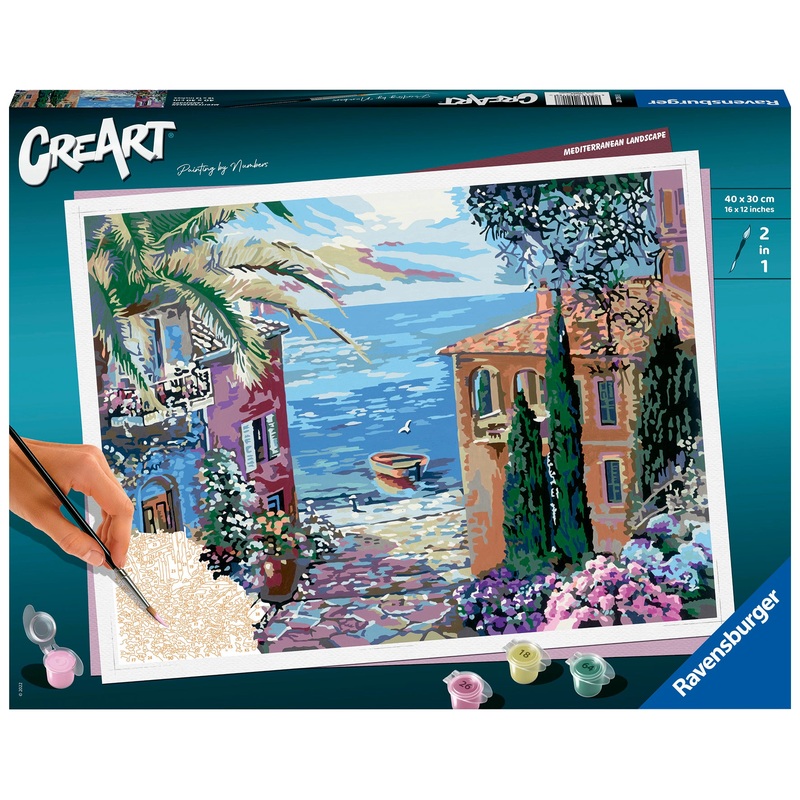 Mediterranean Landscape (CreArt Painting by Number)