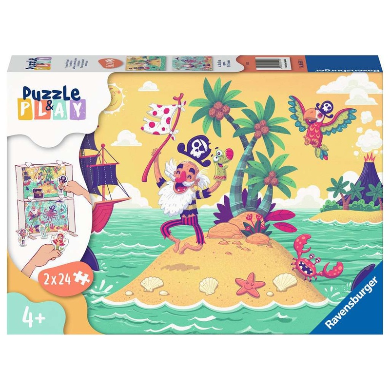 Puzzle & Play: Pirate Adventure (2x24pc)
