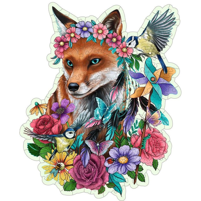 Fox Shaped Puzzle (Wooden, 150pc)