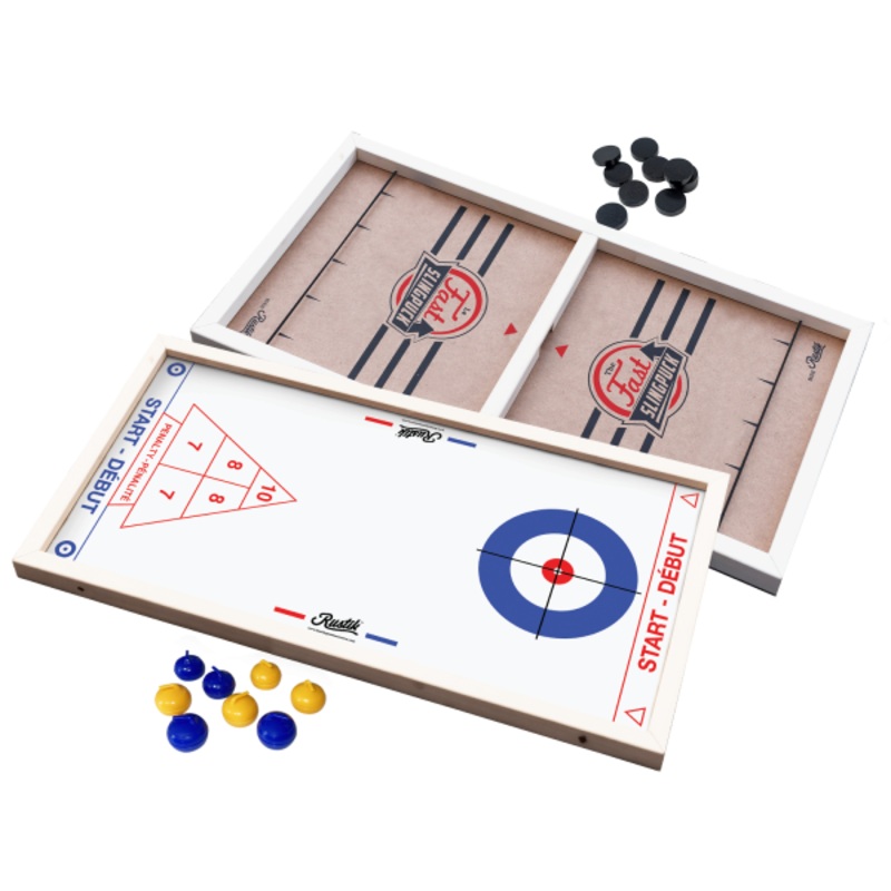 Slingpuck / Curling / Shuffleboard 3-in-1 (by Rustik)