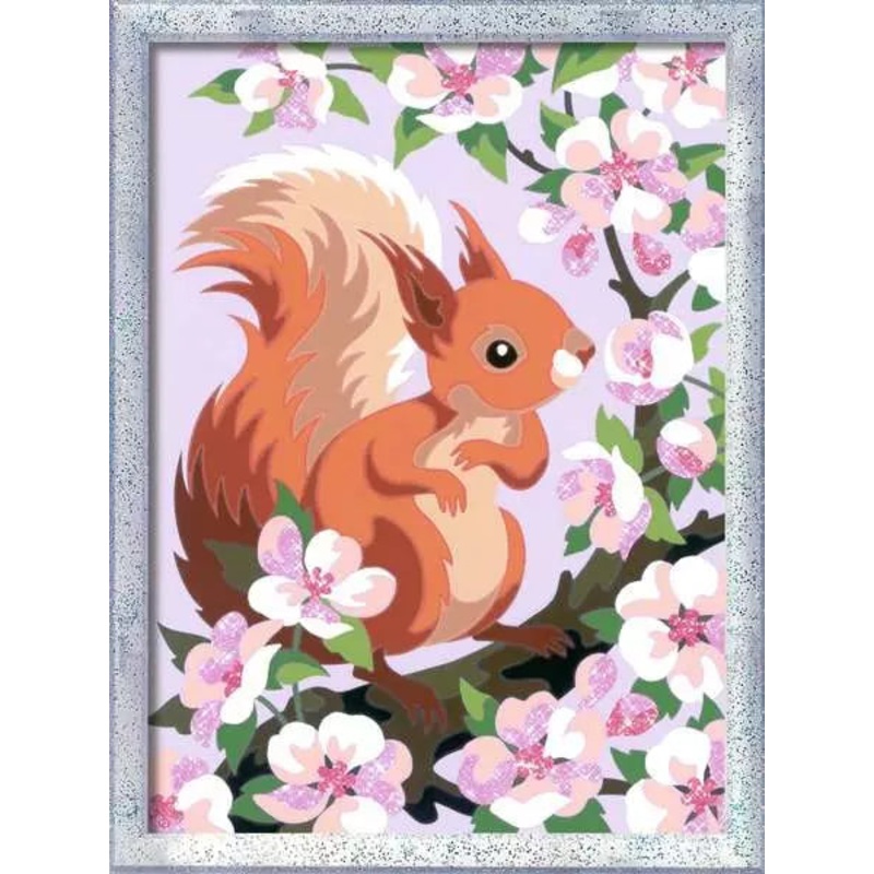 Spring Squirrel (CreArt Painting by Number)