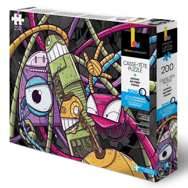 Friendly Robots (200 pieces, Lalita's Art Shop)