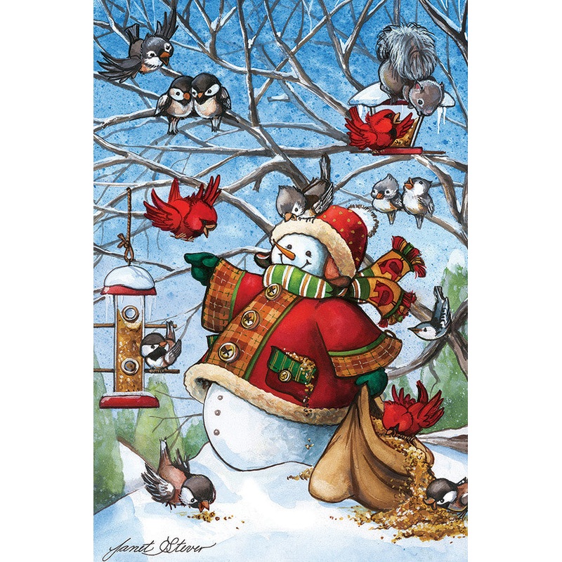Frosty Feeds His Friends