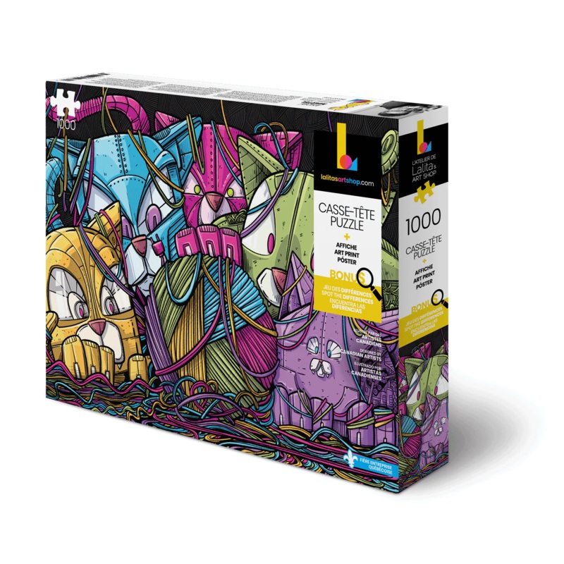 Robocats (1000 pieces, Lalita's Art Shop)