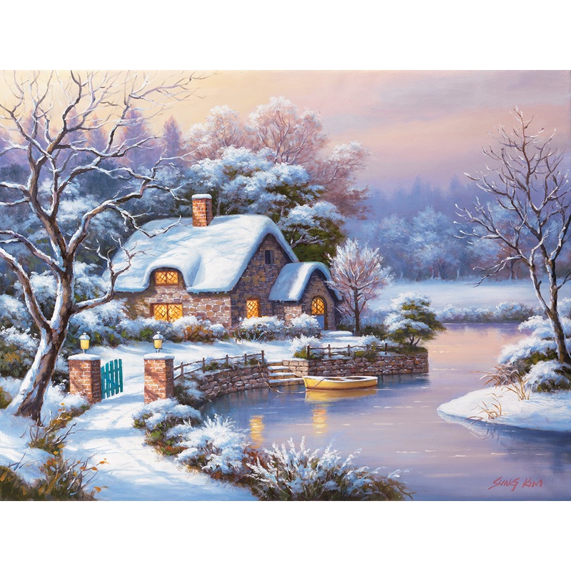 Suns Out 1000 Pc Frosty Winter Evening