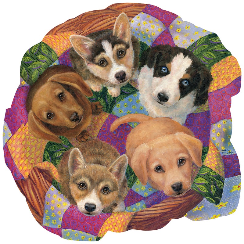Suns Out 750 Pc Litter of Puppies (shaped)