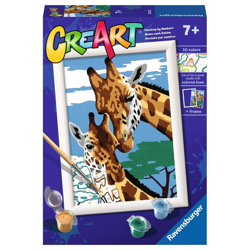 Cute Giraffes (CreArt Painting by Number)
