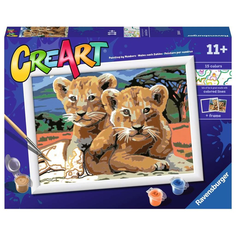 Little Lion Cubs (CreArt Painting by Number)