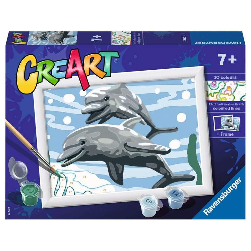 Pod of Dolphins (CreArt Painting by Number)