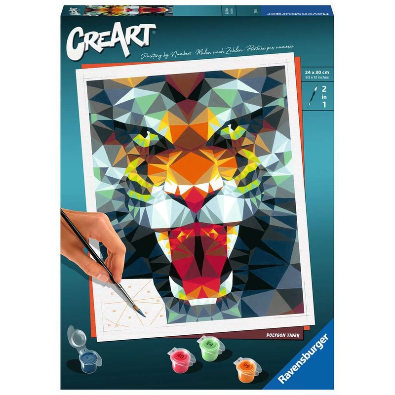 Polygon Tiger (CreArt Painting by Number)
