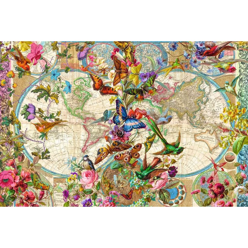 Flora & Fauna World Map (3000pc)